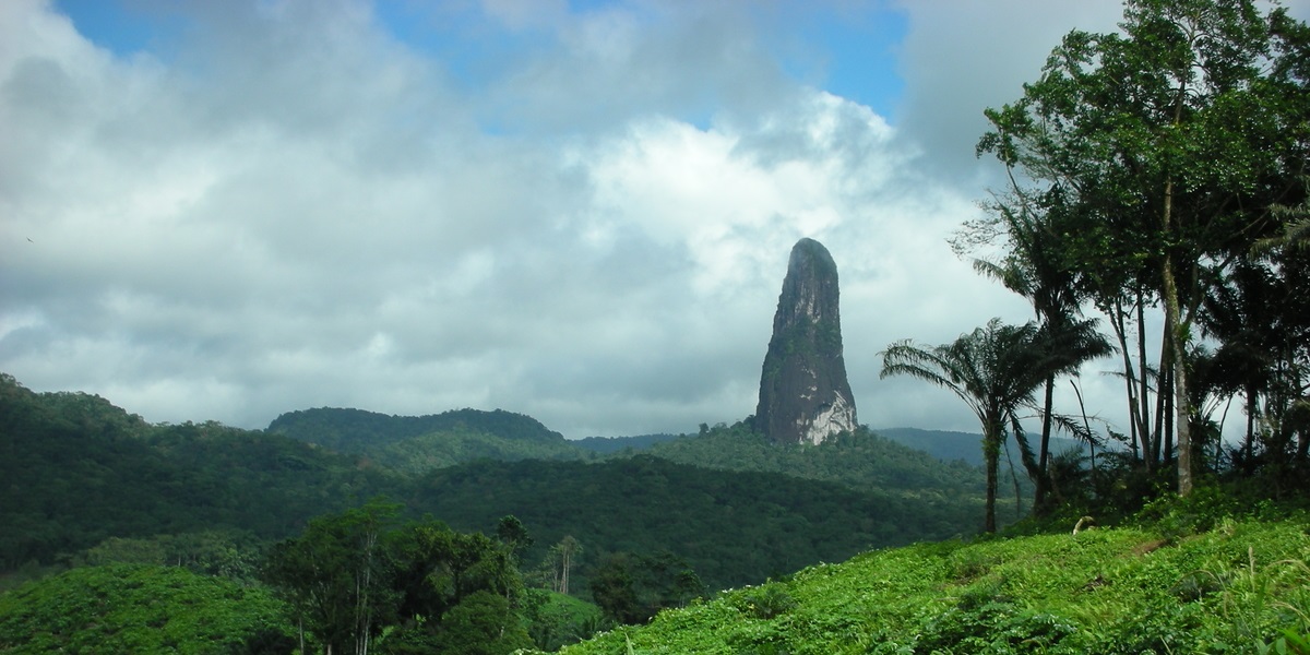 In São Tomé with the President